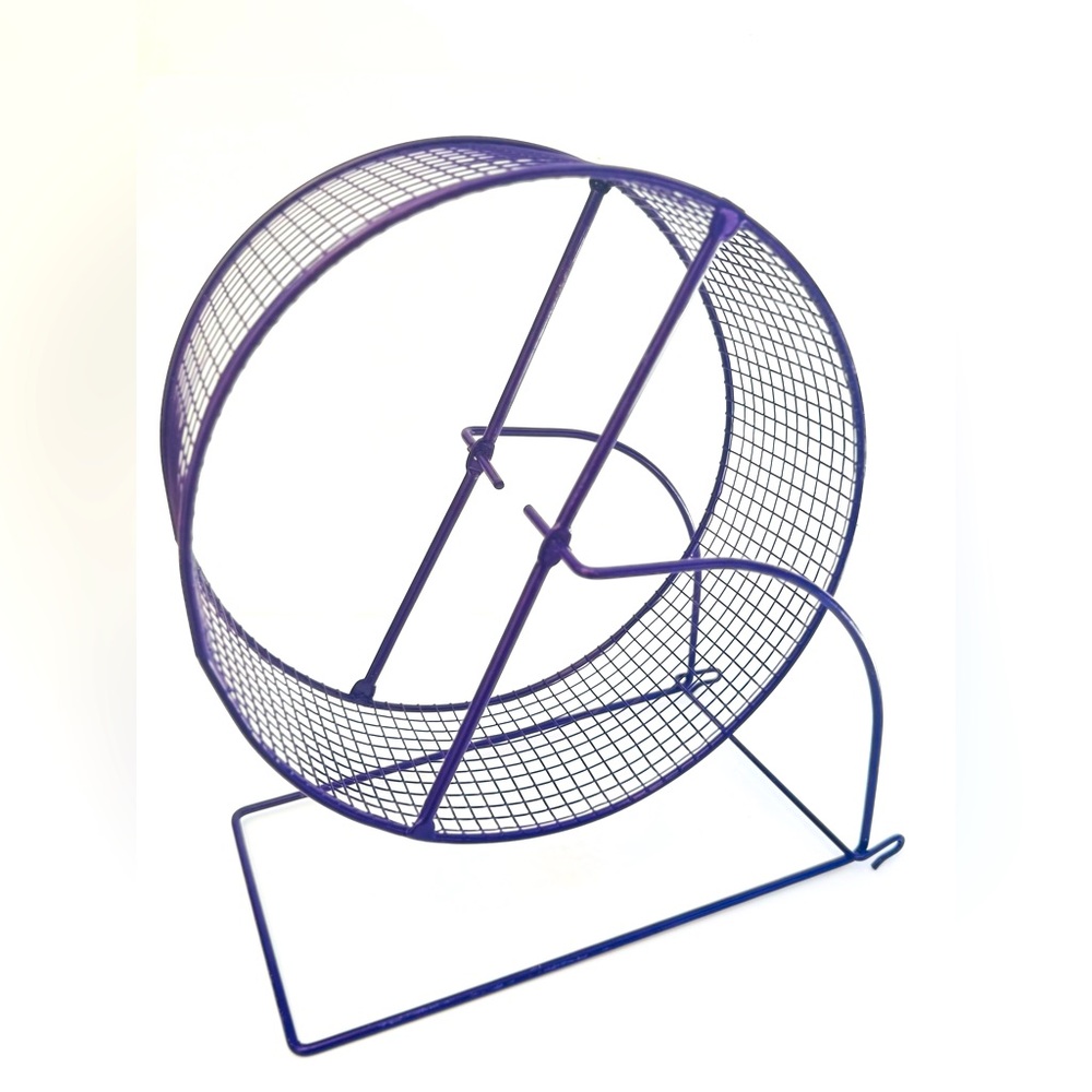 Purple Metal Pet Exercise Wheel
